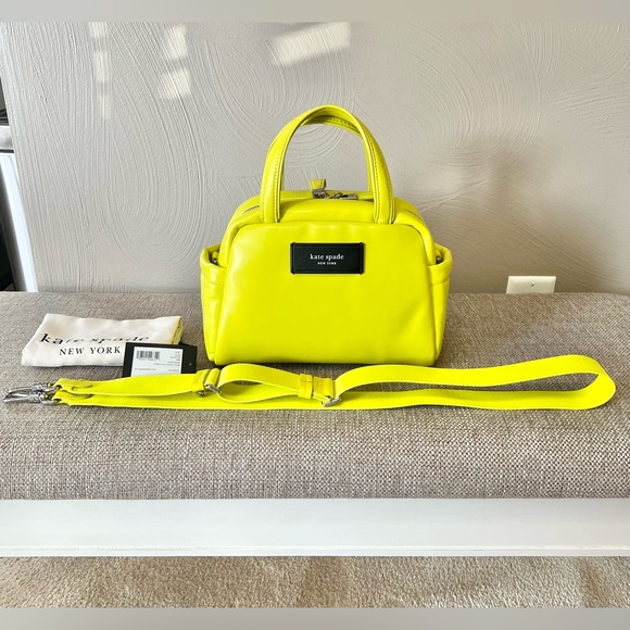 Kate Spade Puffed Leather Satchel/Crossbody - Picture 10 of 11